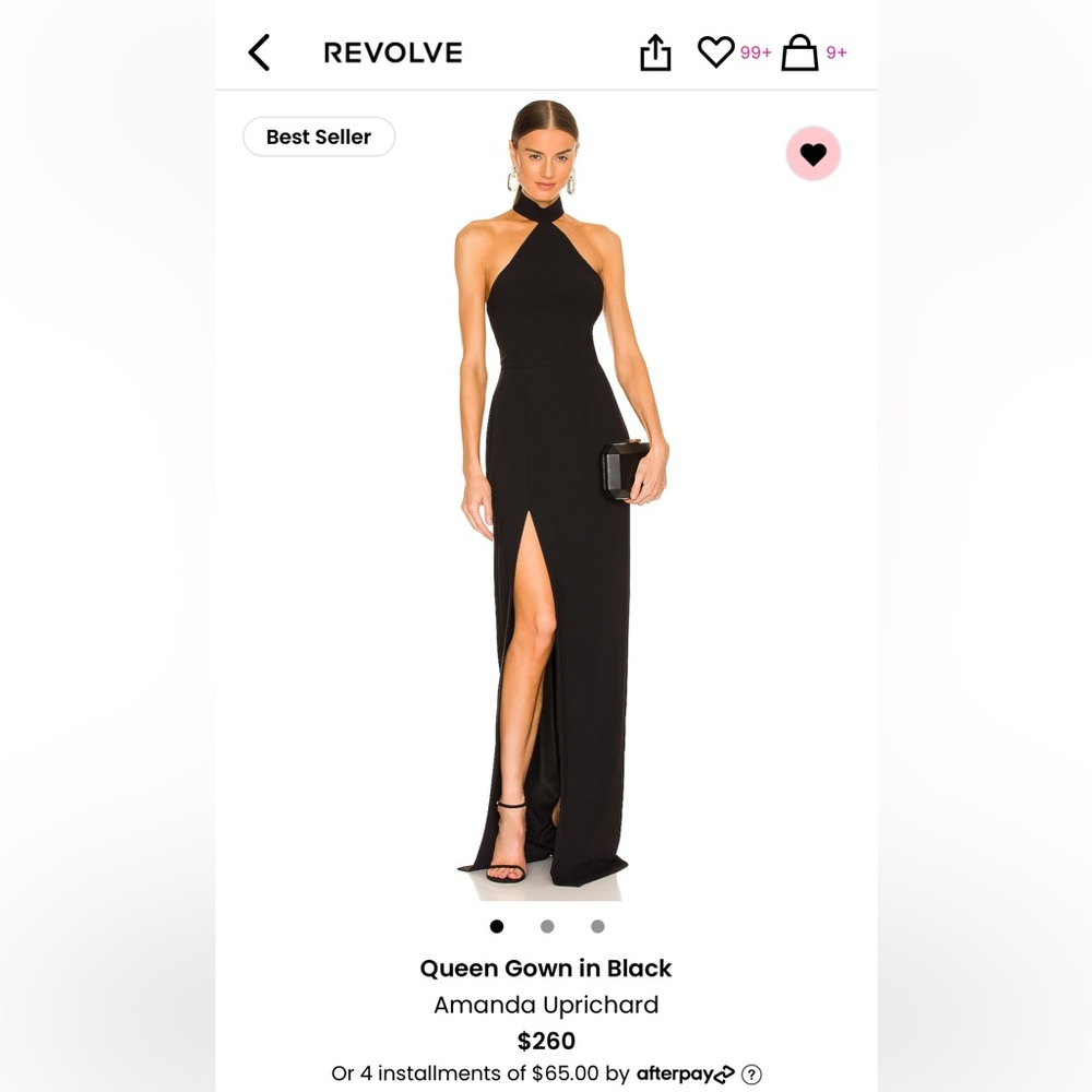 Black Amanda Uprichard Gown